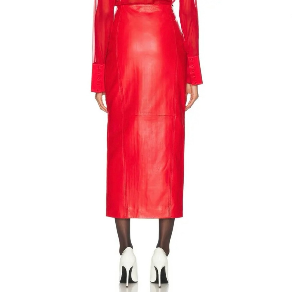 Retrofete Lonny Leather Skirt - Picture 3 of 6